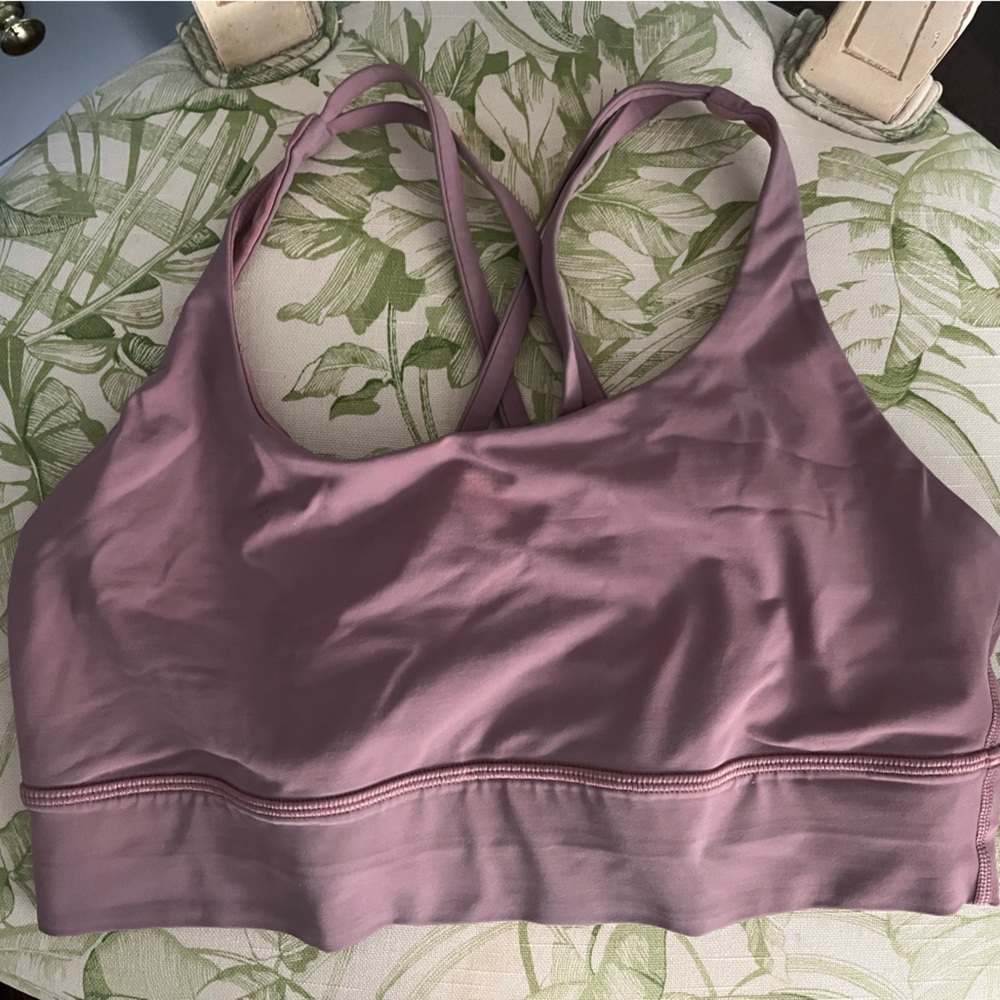 Lulu Lemon Long-line Energy Bra in Dusty Pink